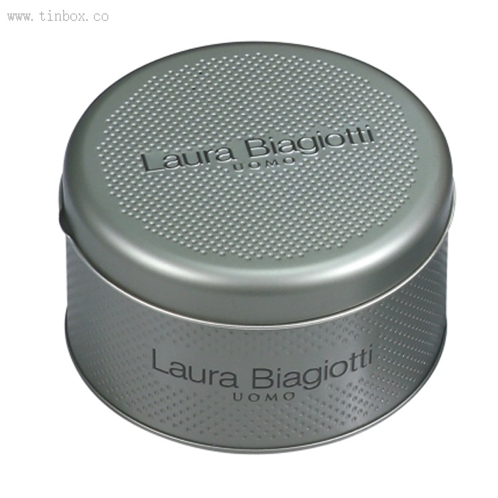 round biscuit tin box with dot embossing round biscuit tin box with dot embossing