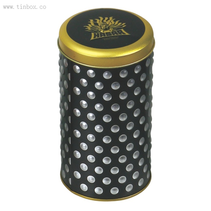 embossed round biscuit tin box embossed round biscuit tin box