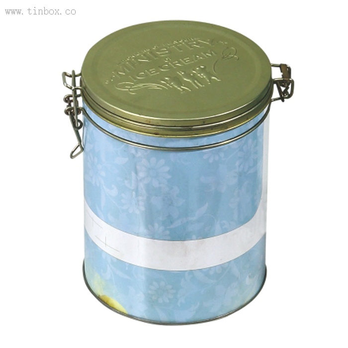 round airtight biscuit tin box with latch lid round airtight biscuit tin box with latch lid