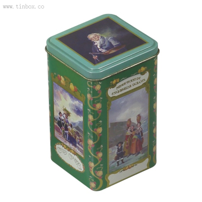 vintage square biscuit tin box vintage square biscuit tin box