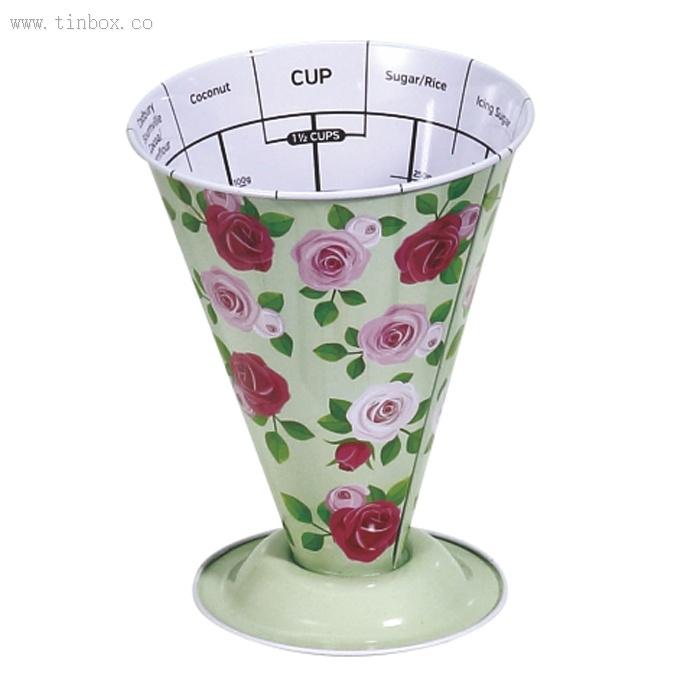 tin measuring cup for Cadbury biscuit tin measuring cup for Cadbury biscuit