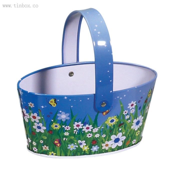 Easter egg biscuit tin bucket Easter egg biscuit tin bucket