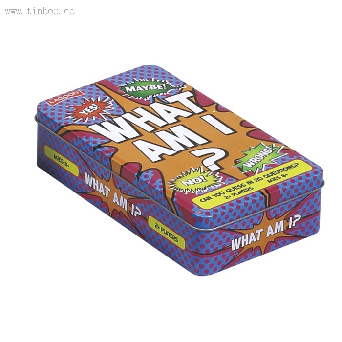 rectangular game tin packaging box rectangular game tin packaging box