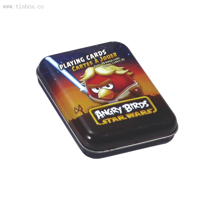 ANGRY BIRDS STAR WARS playing cards tin box ANGRY BIRDS STAR WARS playing cards tin box