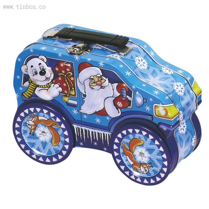 Christmas car biscuit tin box Christmas car biscuit tin box