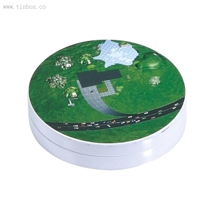 seamless round biscuit tin box with neck-in body seamless round biscuit tin box with neck-in body