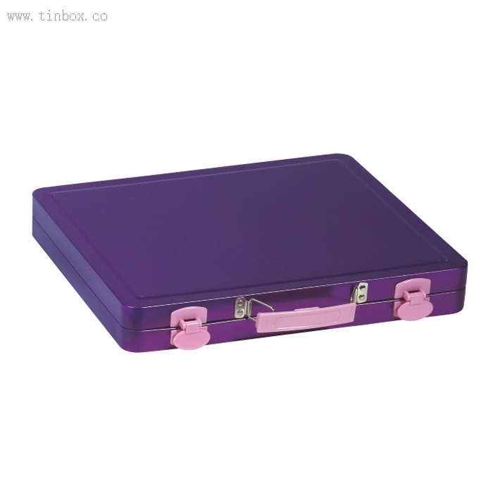 purple tool tin box purple tool tin box