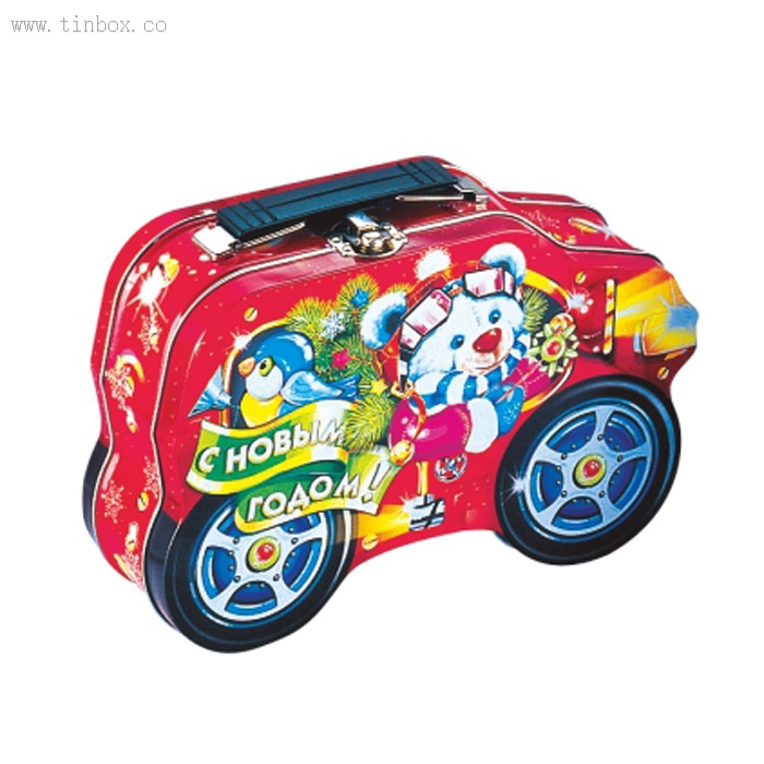 christmas car shaped tin box christmas car shaped tin box