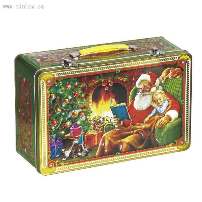 Large Hinged Lid Tin Large Hinged Lid Tin