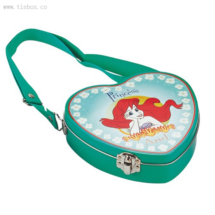 Disney Princess Ariel heart Valentine tin box Disney Princess Ariel heart Valentine tin box