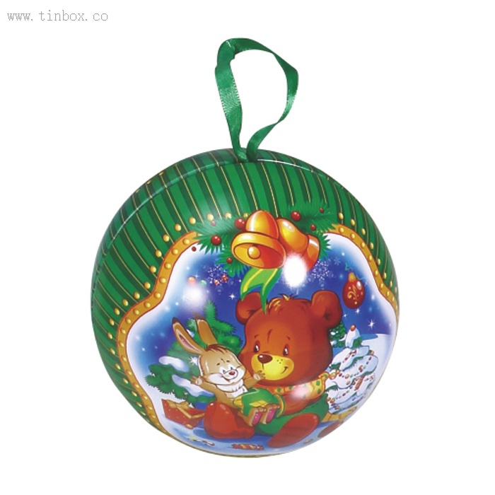 Mini round ball shaped tin container Mini round ball shaped tin container