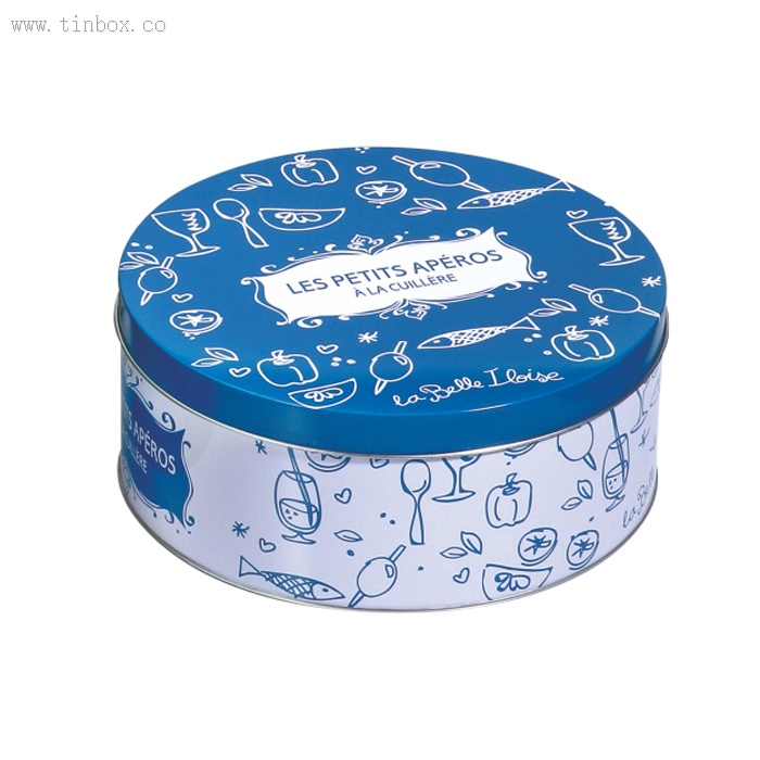 round promotional tin box round promotional tin box