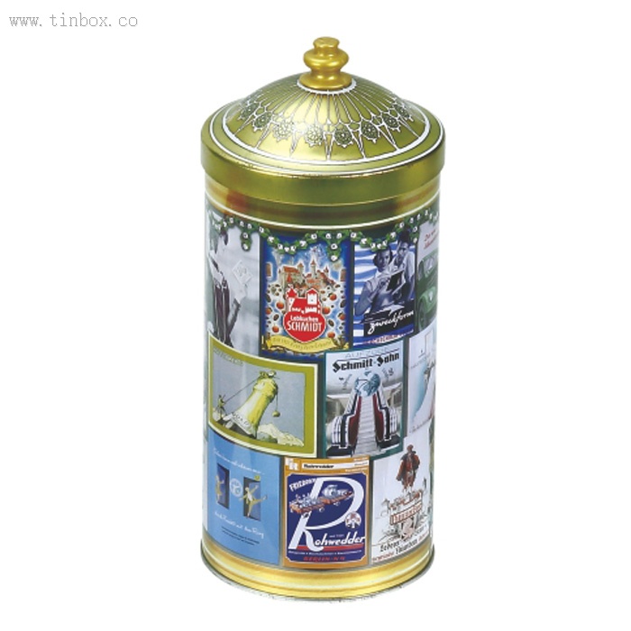 Tower shape luxury metal tin sugar box Tower shape luxury metal tin sugar box