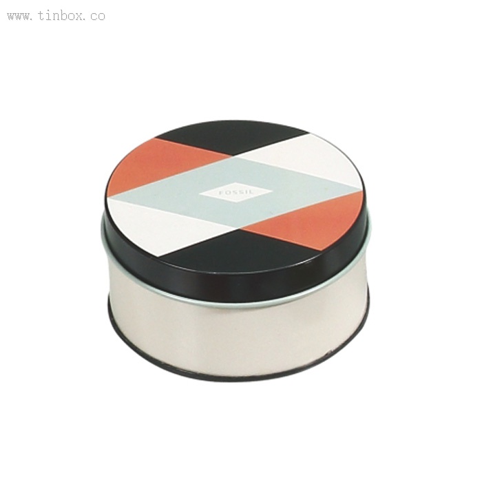 FOSSIL watches packaging round tin box FOSSIL watches packaging round tin box