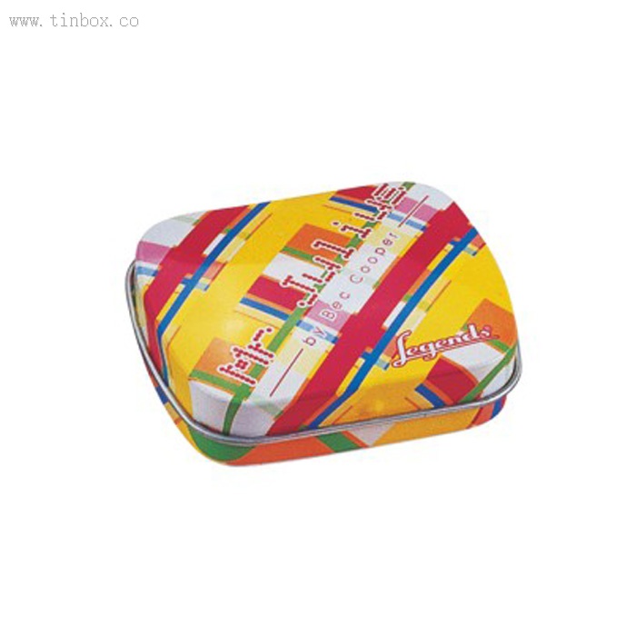 Mini hinged candy tin box Mini hinged candy tin box