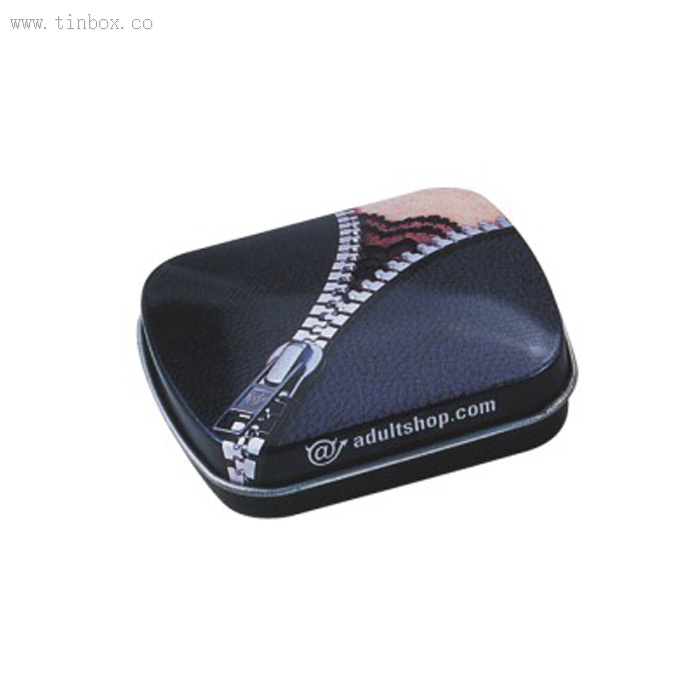 Mini hinged metal candy tin box Mini hinged metal candy tin box