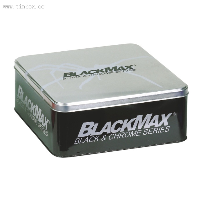 BLACKMAS square tin box BLACKMAS square tin box