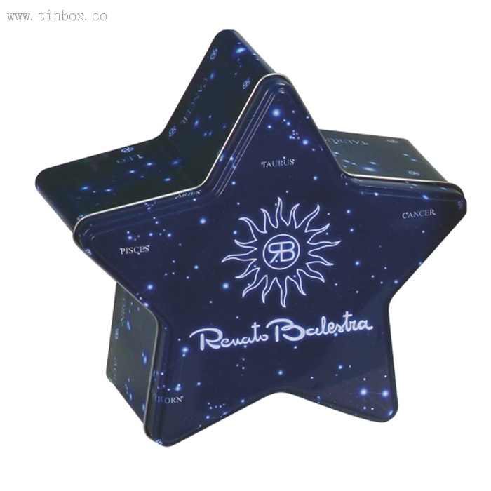 star shape candy packaging tin box star shape candy packaging tin box