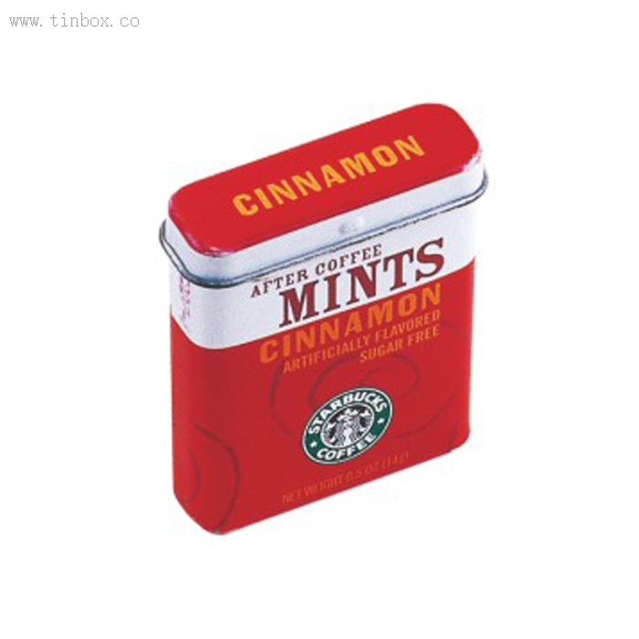 Small Hinged Lid Candy Tin Small Hinged Lid Candy Tin