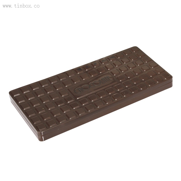 3D embossed Rectangular chocolate tin box 3D embossed Rectangular chocolate tin box