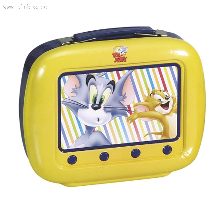 TV shaped candy tin box TV shaped candy tin box