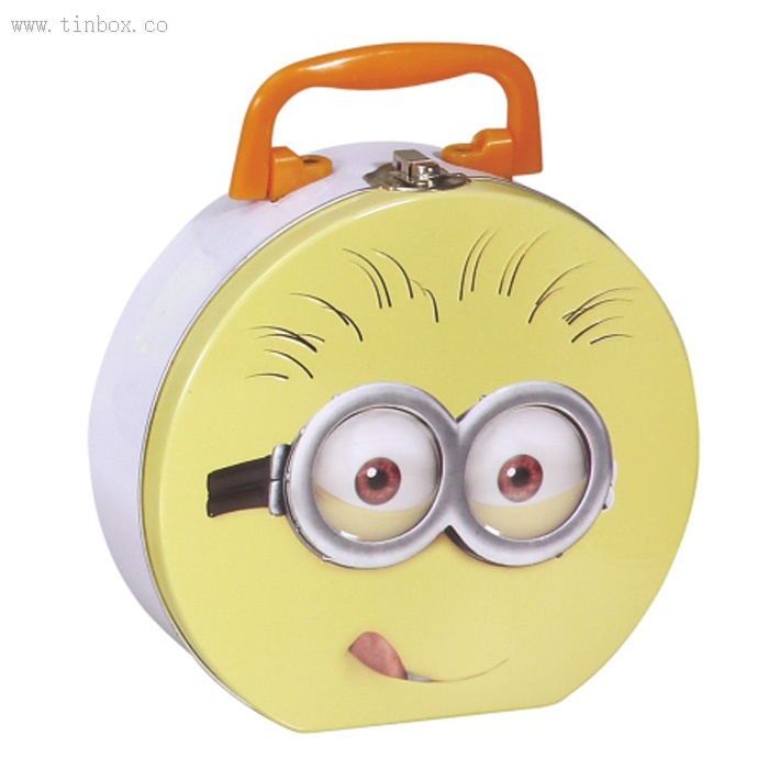 D shaped candy tin box D shaped candy tin box