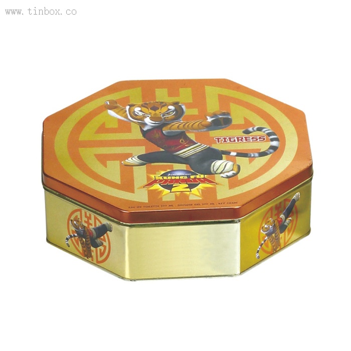 KUNG FU TIGRESS Octagonal Tin Box KUNG FU TIGRESS Octagonal Tin Box