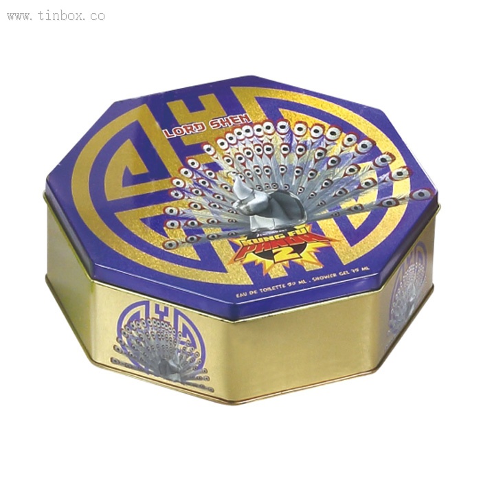 KUNG FU TIGRESS Octagonal Tin Box KUNG FU TIGRESS Octagonal Tin Box