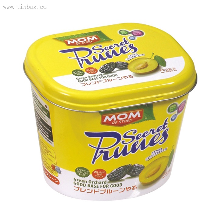 square candy tin bucket square candy tin bucket