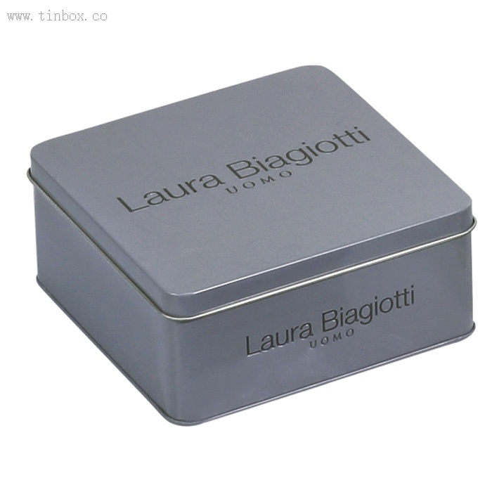 Printed Square Candy Tin Printed Square Candy Tin