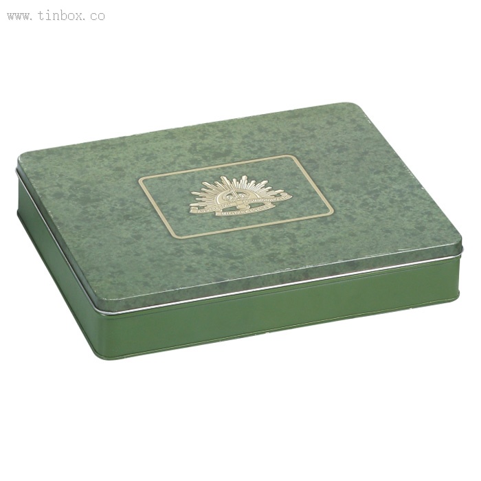 green rectangular candy tin box green rectangular candy tin box