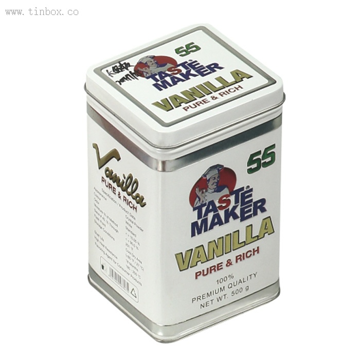 Custom printing square candy tin with stepped lid Custom printing square candy tin with stepped lid