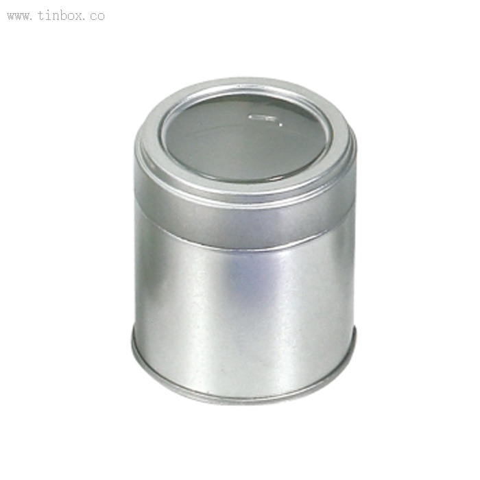 Window top lid candy tin case Window top lid candy tin case