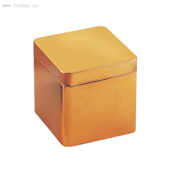 Square plug lid candy tin box Square plug lid candy tin box