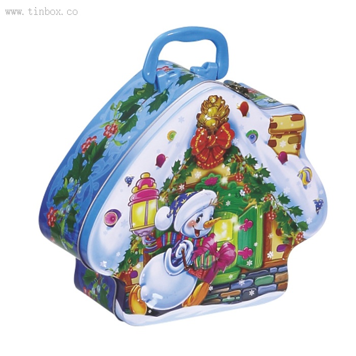 house shaped candy tin box house shaped candy tin box