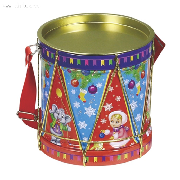 drum shaped tin box for candy packaging drum shaped tin box for candy packaging
