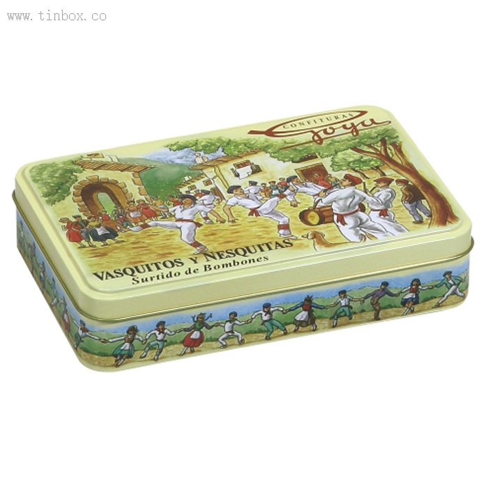 vintage rectangular candy tin box vintage rectangular candy tin box