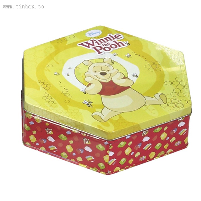 premium hexagonal candy tin box premium hexagonal candy tin box