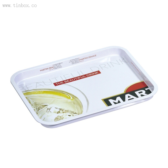 Printed rectangular tin tray Printed rectangular tin tray