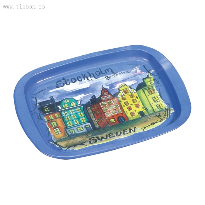 stockholm sweden rectangular tin tray stockholm sweden rectangular tin tray