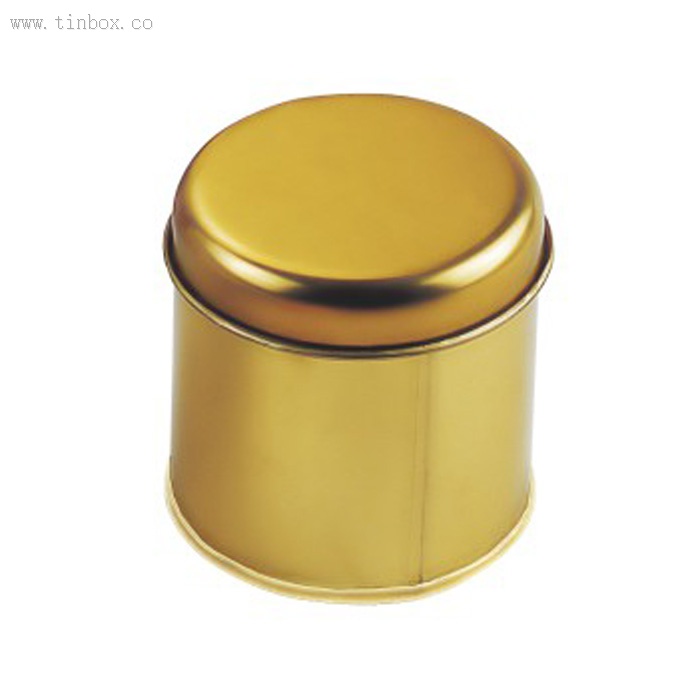 Personalized Round Gold Candy Tin Personalized Round Gold Candy Tin