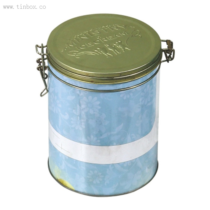 personalized airtight round tin candy with metal clamp personalized airtight round tin candy with metal clamp