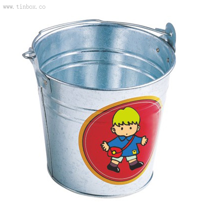 Christmas galvanized Tin Bucket with Handle Christmas galvanized Tin Bucket with Handle