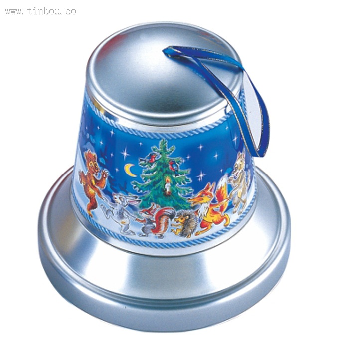 printed Christmas Bell Tin printed Christmas Bell Tin