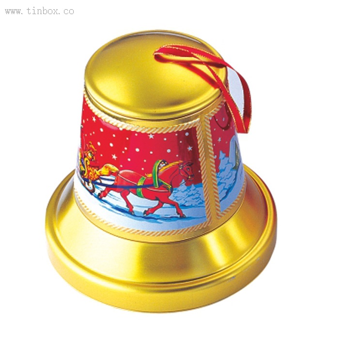 decorative bell tin box decorative bell tin box