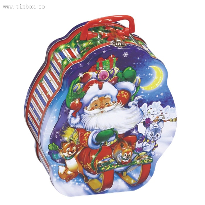 Christmas Empty Tin Box Christmas Empty Tin Box