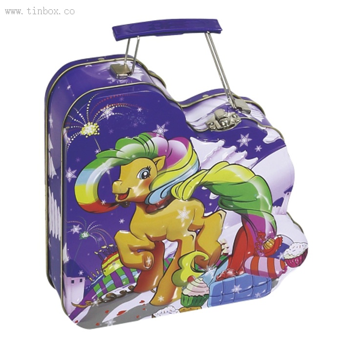 deer shaped tin box with handle deer shaped tin box with handle