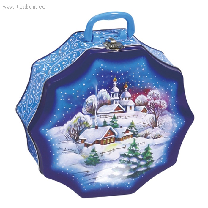 Decorative Custom Christmas Tin Decorative Custom Christmas Tin