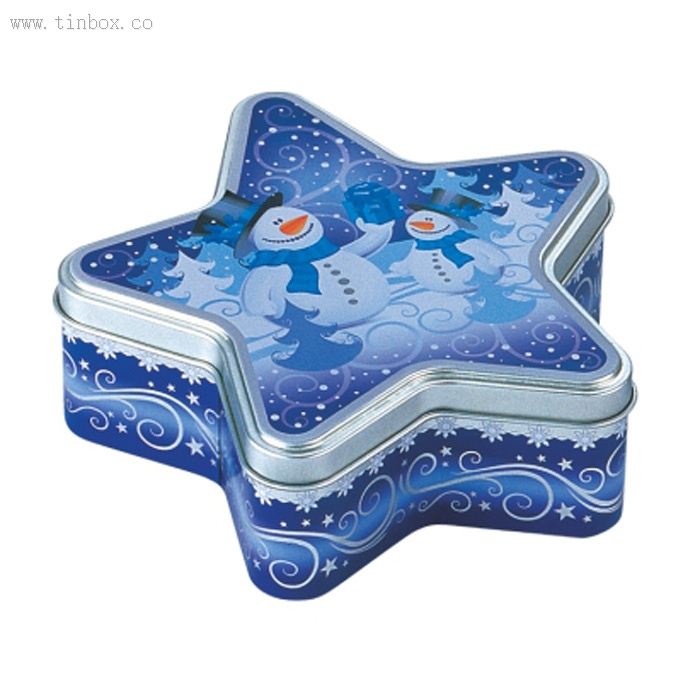Custom Christmas Star Tin Custom Christmas Star Tin
