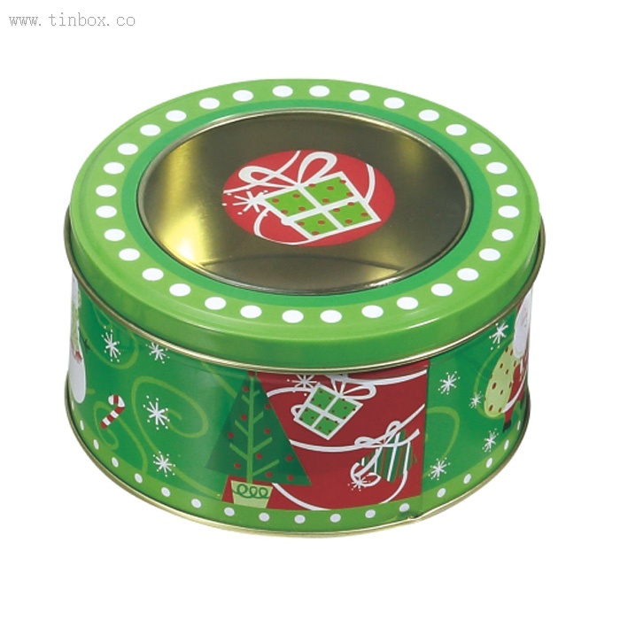 Christmas Round Chocolate Tin Box Christmas Round Chocolate Tin Box